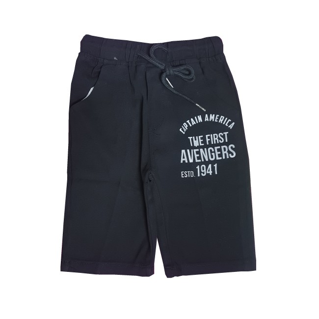 MARVEL KAWAII CHILD BOY WOVEN SHORT PANTS COLOR- BLACK MK12200580